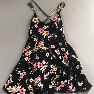 Black spring dress.
